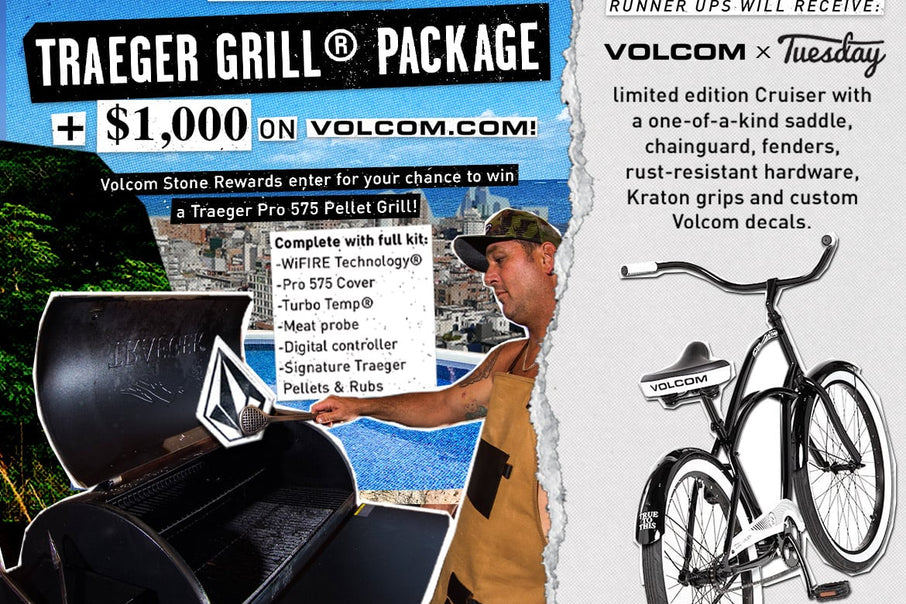 Volcom Stone Rewards x Traeger Grills® Sweepstakes
