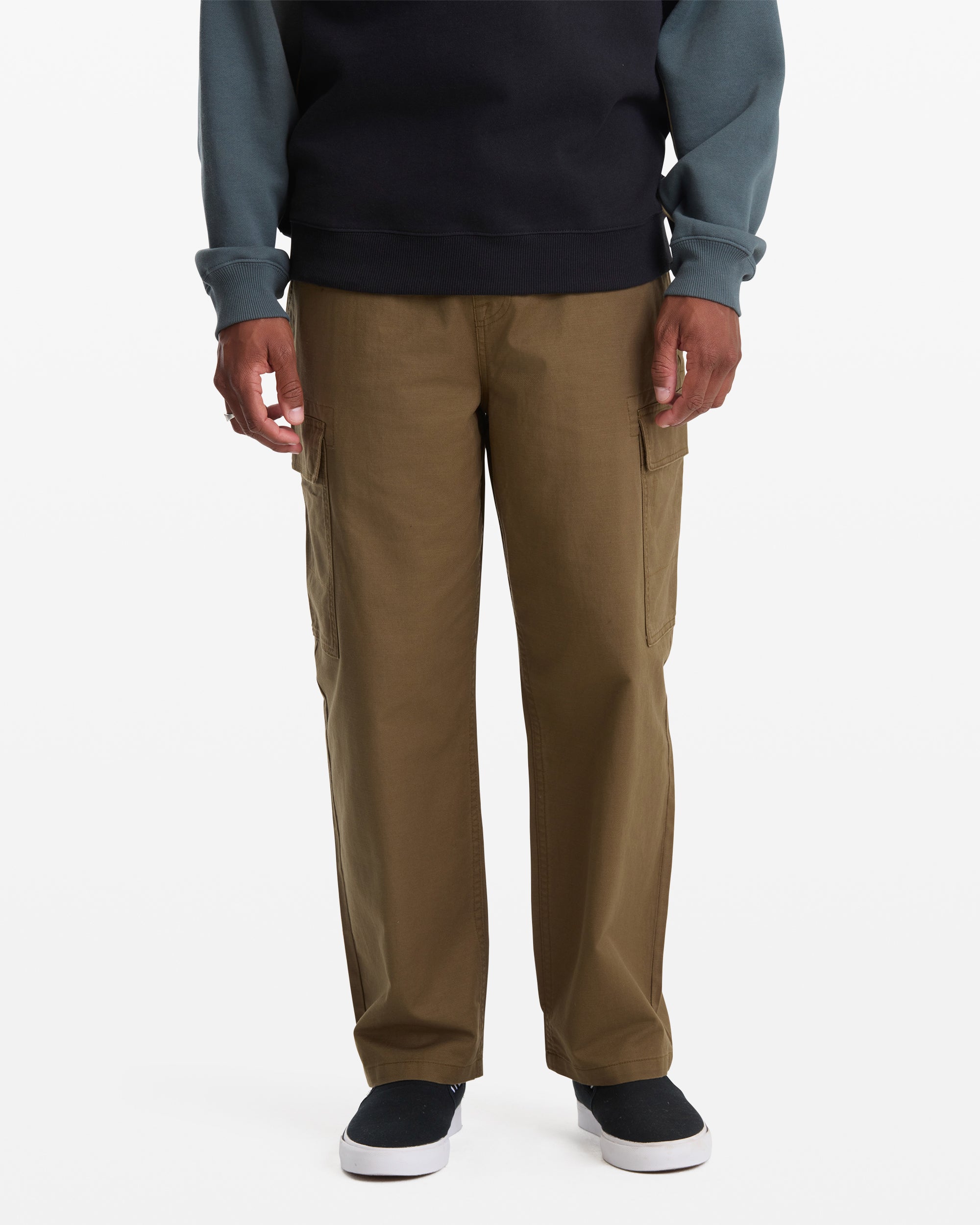 VOLCOM BILLOW TWILL PANT 30 ダークグリーン Men's Billow Tapered Cargo Pants - Volcom