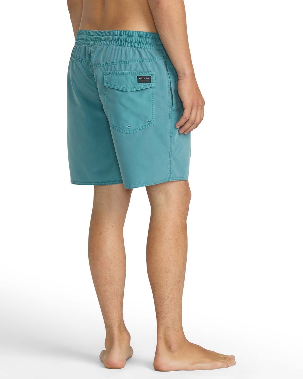 Volcom Men 's 17-inch Elastic Waist Surf Swim Trunks Volcom