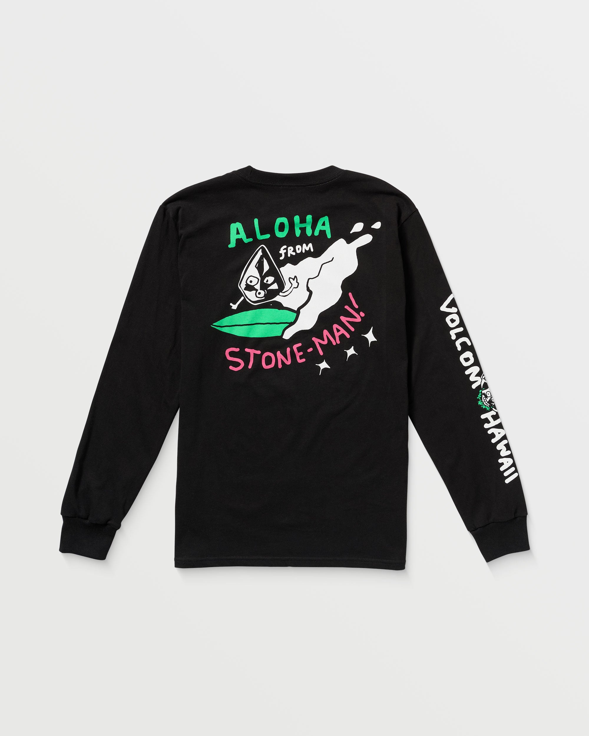 T/TODO WAVE LONG―SLEEVE D Men's Drewtoonz Long Sleeve Tee - Volcom