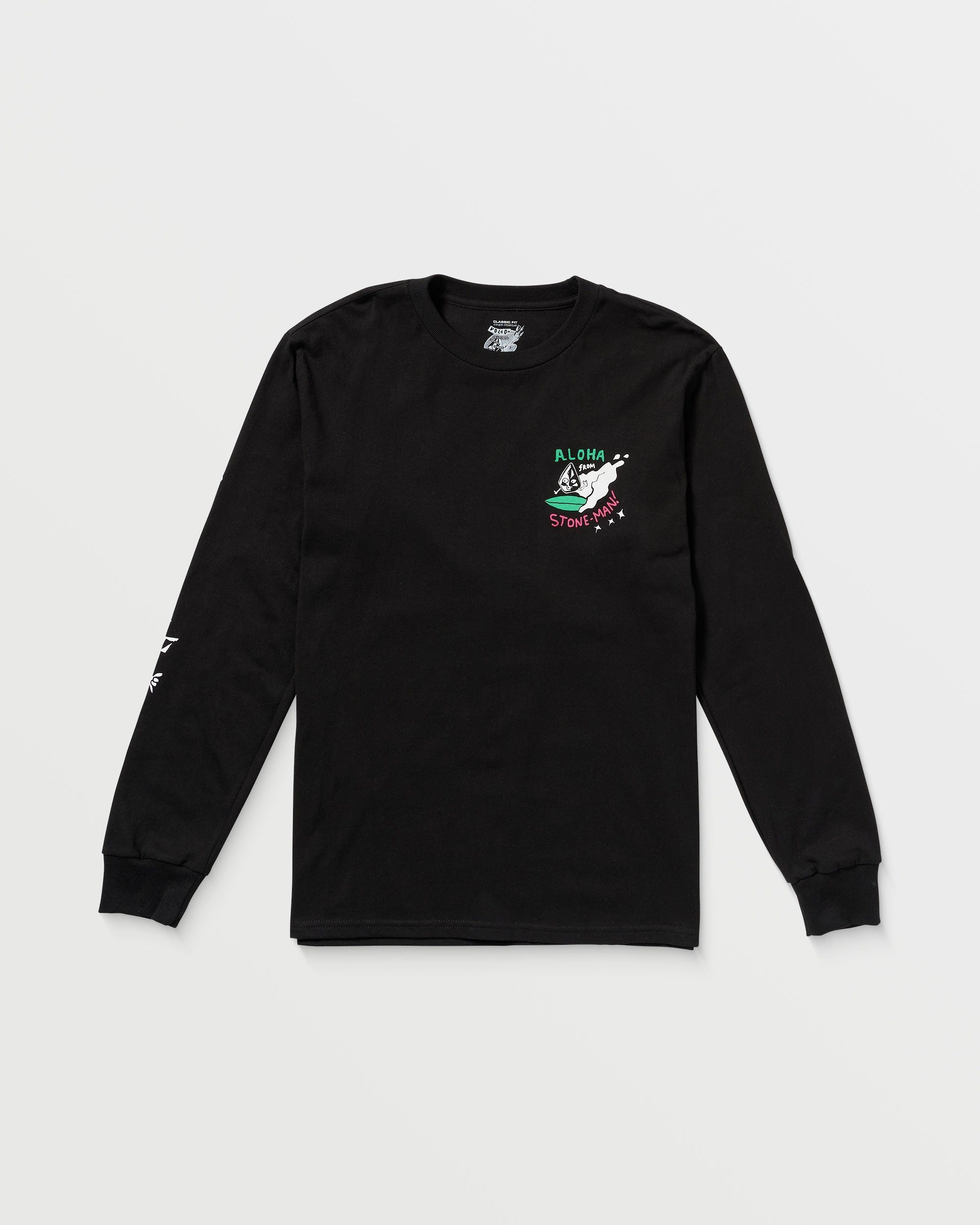 T/TODO WAVE LONG―SLEEVE D Men's Drewtoonz Long Sleeve Tee - Volcom