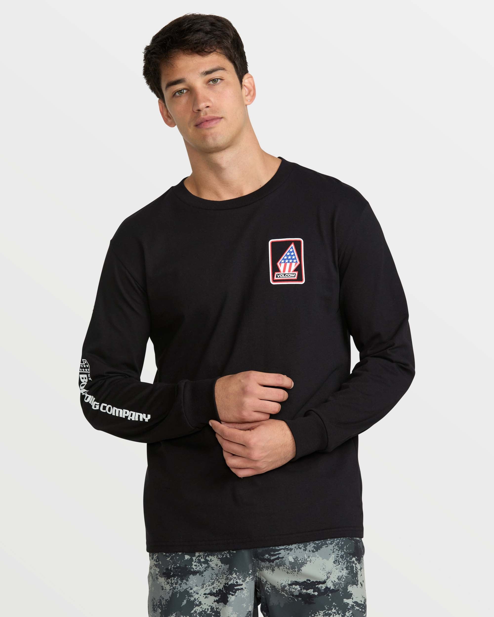 Men's 1St Boarding Co Long Sleeve Tee - Volcom
