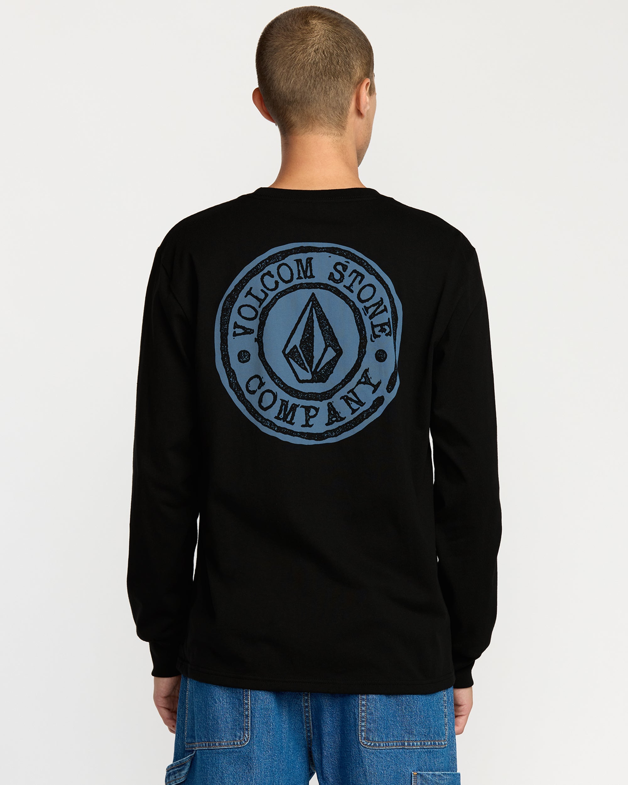 Men's Logo Stamp Long Sleeve Tee - Volcom