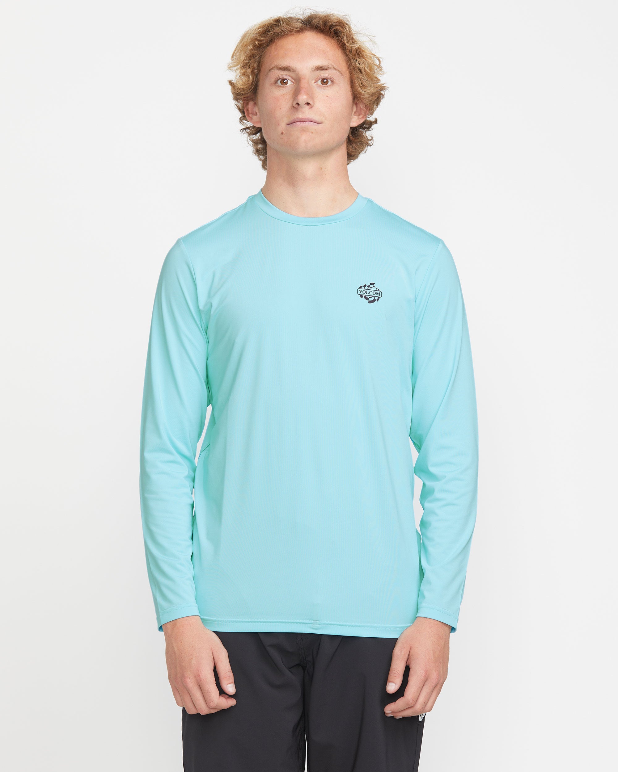 Men's Oval Track Loose Long Sleeve Surf Tee - Volcom