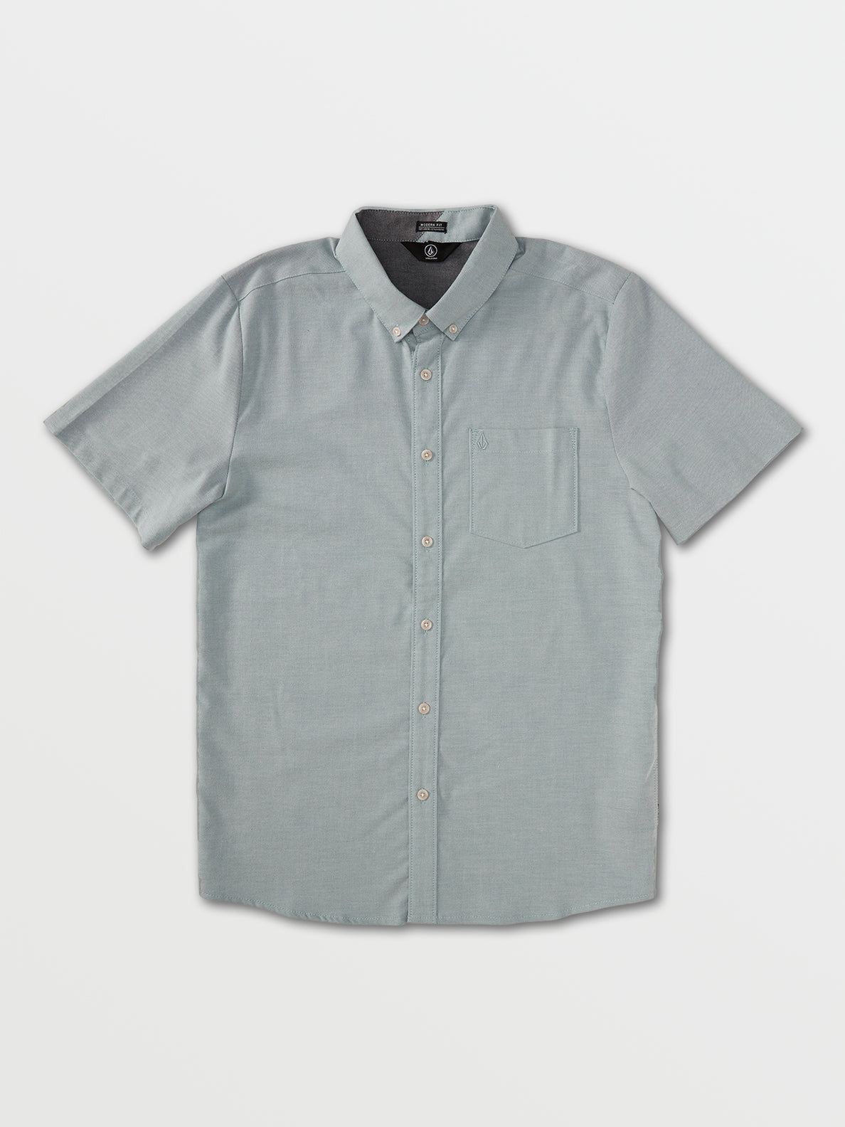 Everett Oxford Short Sleeve Shirt - Storm Blue (A0432105_SRB) [F]