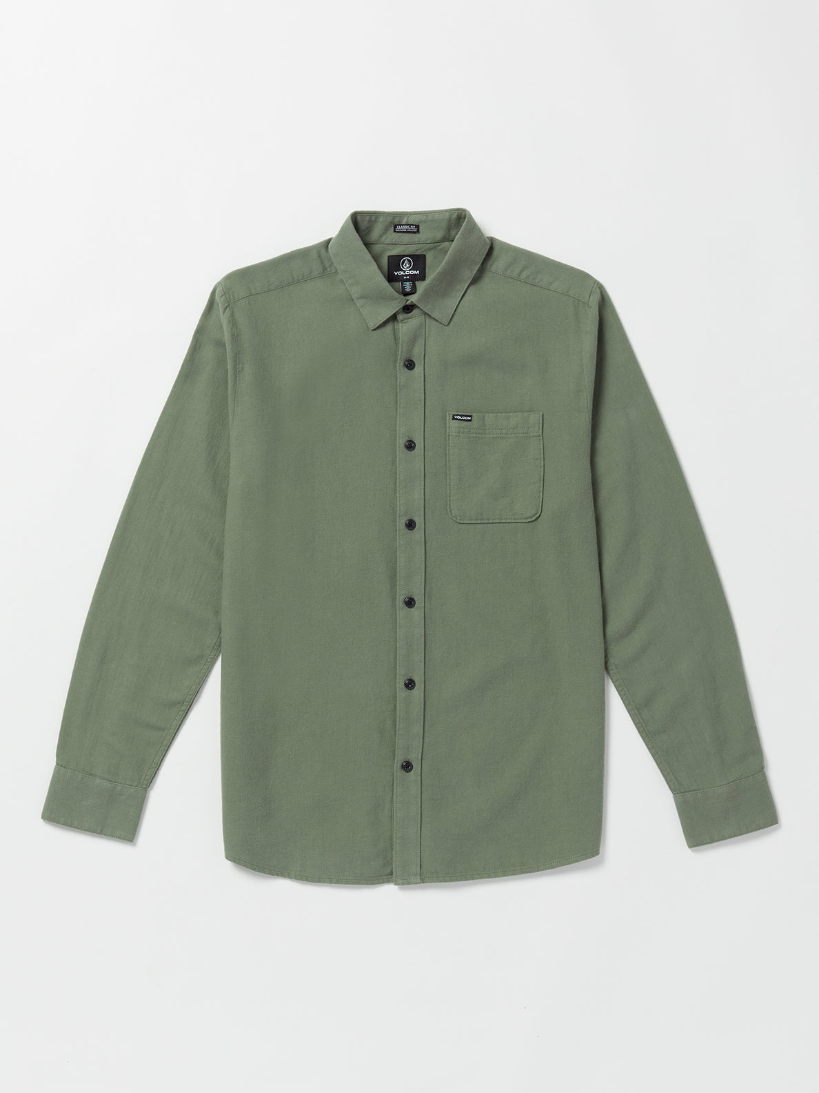 Caden Solid Long Sleeve Shirt - Agave (A0532204_AGV) [F]