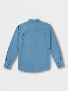 Caden Solid Long Sleeve Shirt - Slate Blue (A0532204_SLB) [B]