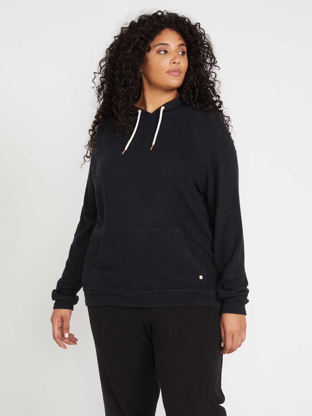 Lived In Lounge Hoodie Plus Size - Black (B3111801P_BLK) [F]