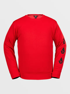 Mens Core Hydro Crew Pullover - Red (G4652402_RED) [F]