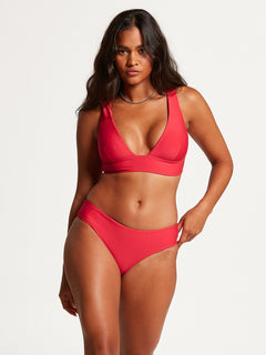 Simply Seamless Halter Bikini Top - True Red