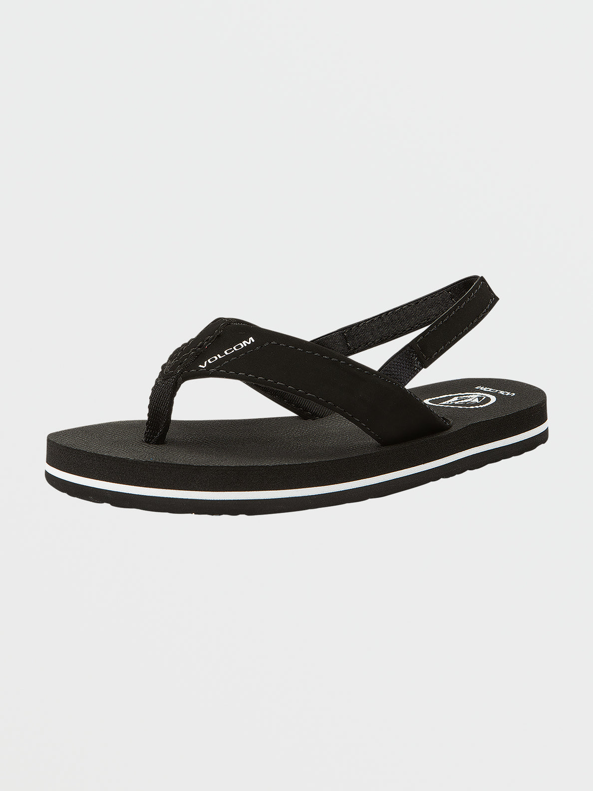 Victor Little Youth Sandals - Black