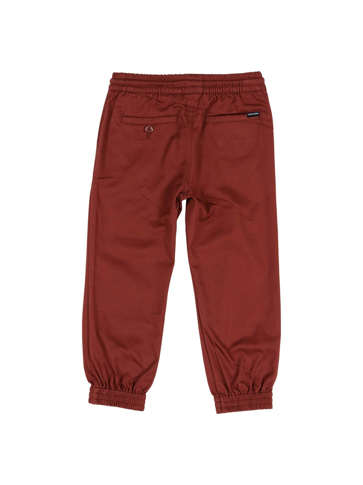 Little Boys Frickin Slim Jogger Pants In Dark Clay, Back View