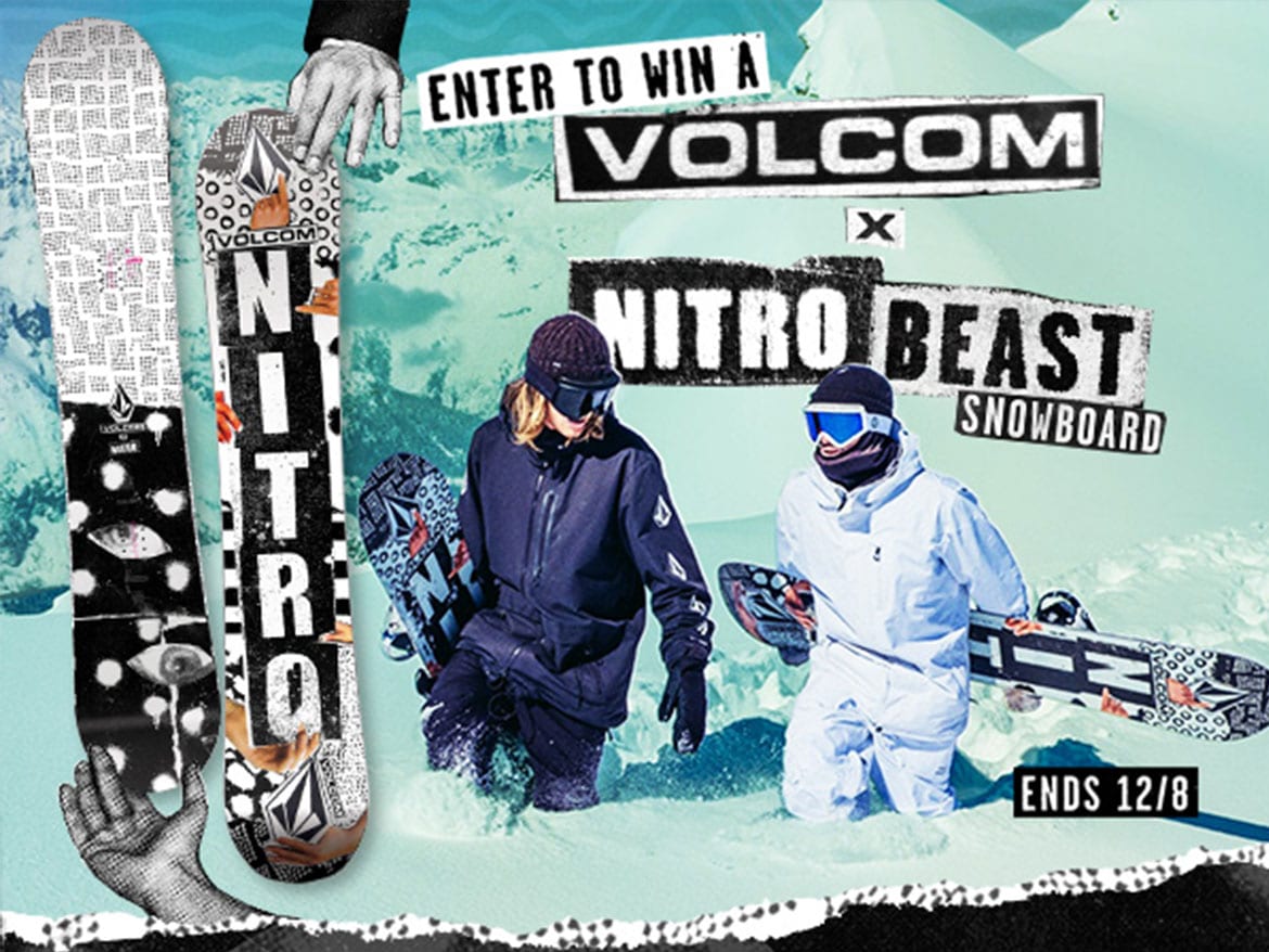 2019 Volcom X Nitro 'Beast' Snowboard Sweepstakes