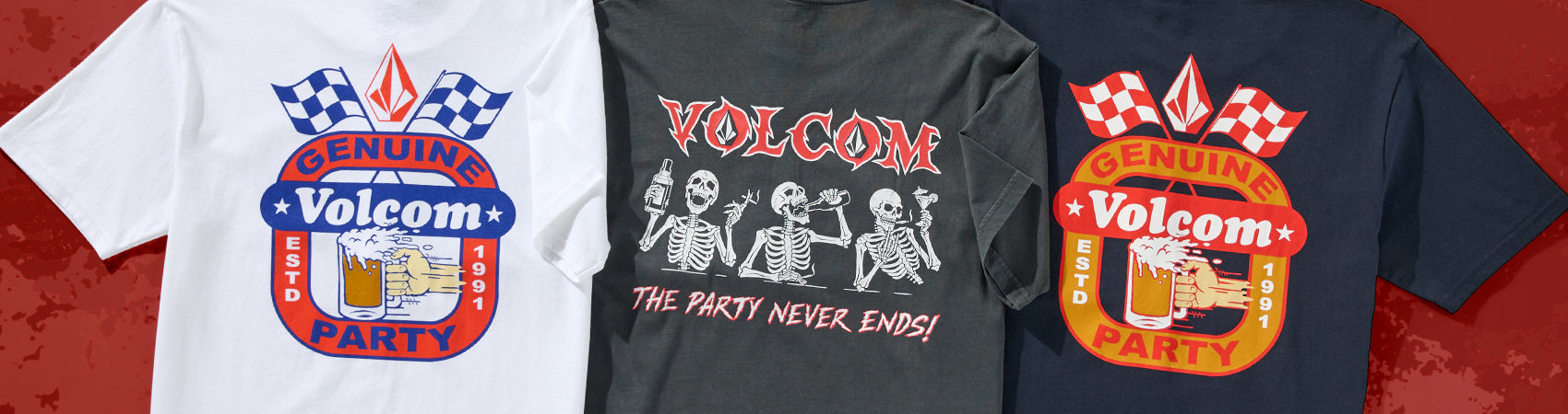 Flay lay of 3 teeshirts with fourth of July grafiks