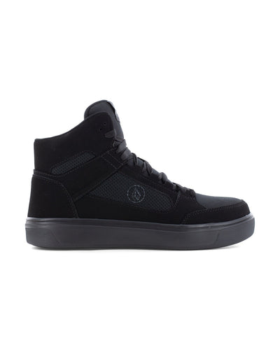 Volcom Women's Evolve Safety Toe High Top Work Sneakers Triple Black