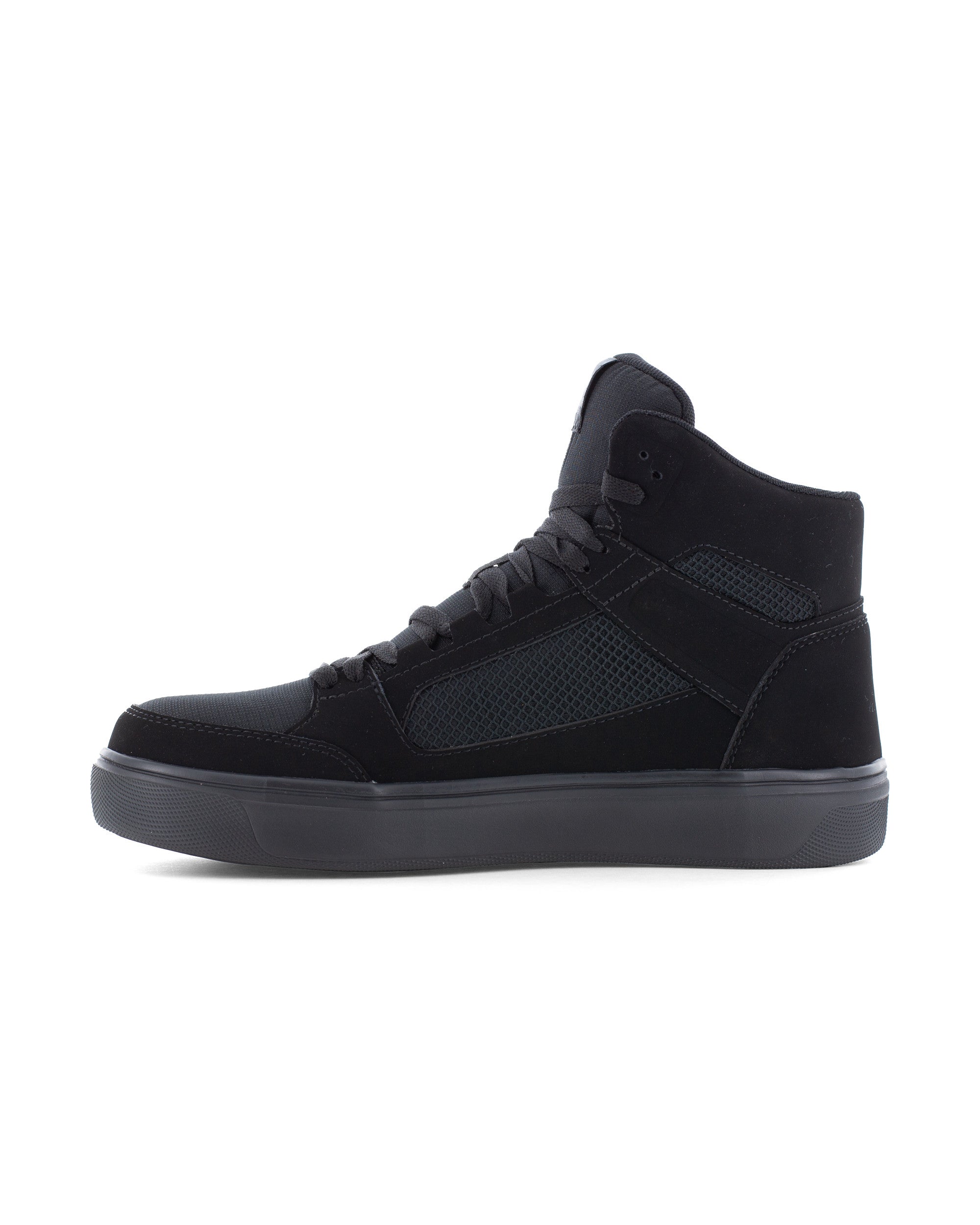 Men's Evolve Safety Toe High Top Work Sneakers-Triple Black-Volcom