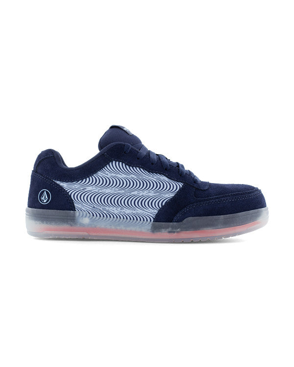 Volcom Men's Hybrid Work Sneakers Navy and Celestial Blue