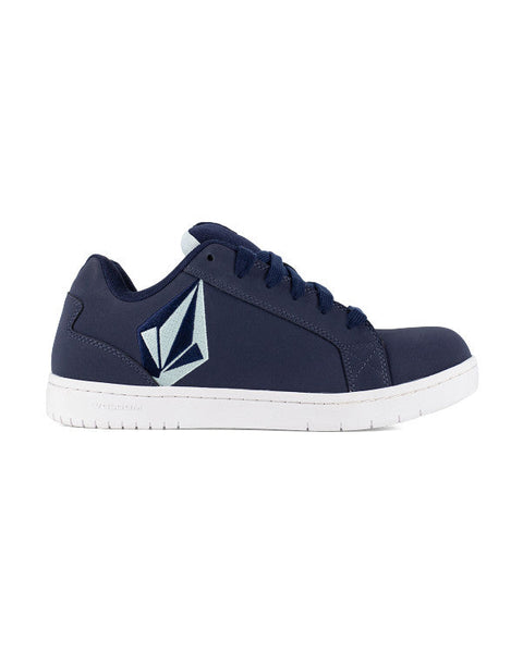 Volcom Men's Stone High Top Work Sneakers Blue and Navy