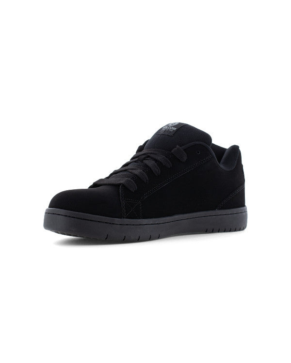 Volcom Men's Stone Op Art Work Sneakers Black and Dark Gray