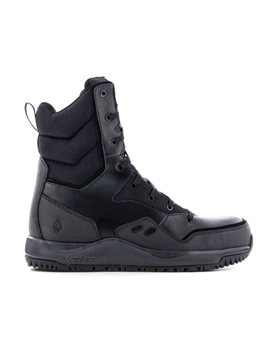 Volcom Men's Street Shield Safety Toe Tactical Boots with Side Zipper Black