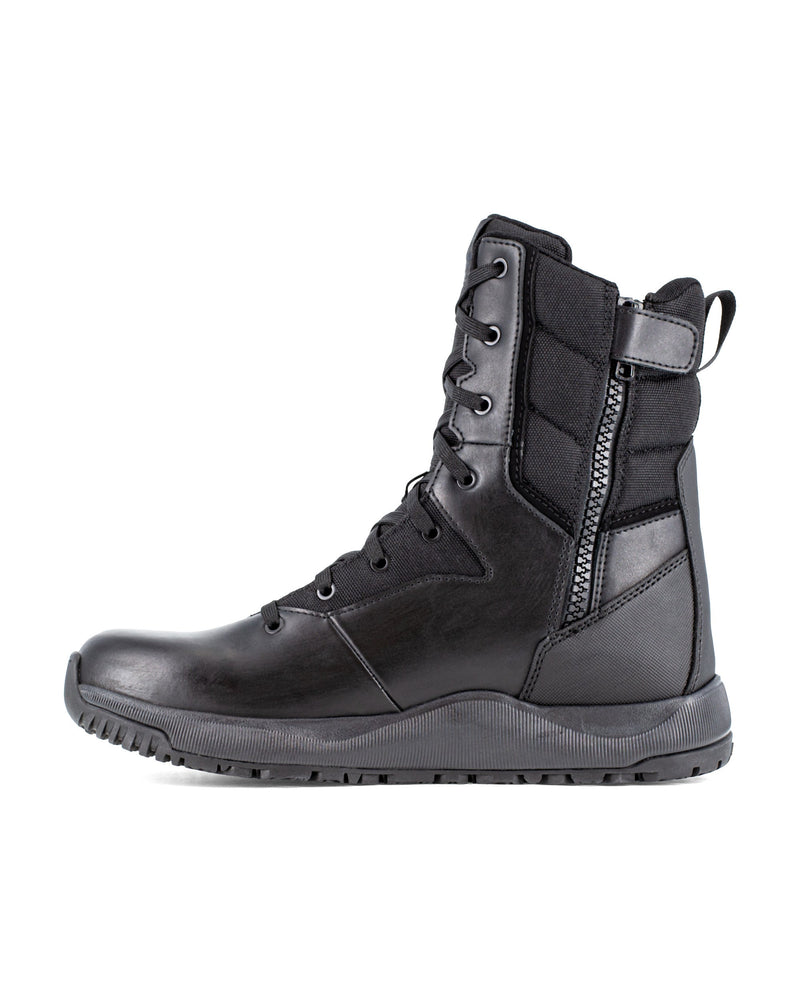 Volcom Men's Street Shield Soft Toe Tactical Boots with Side Zipper Black
