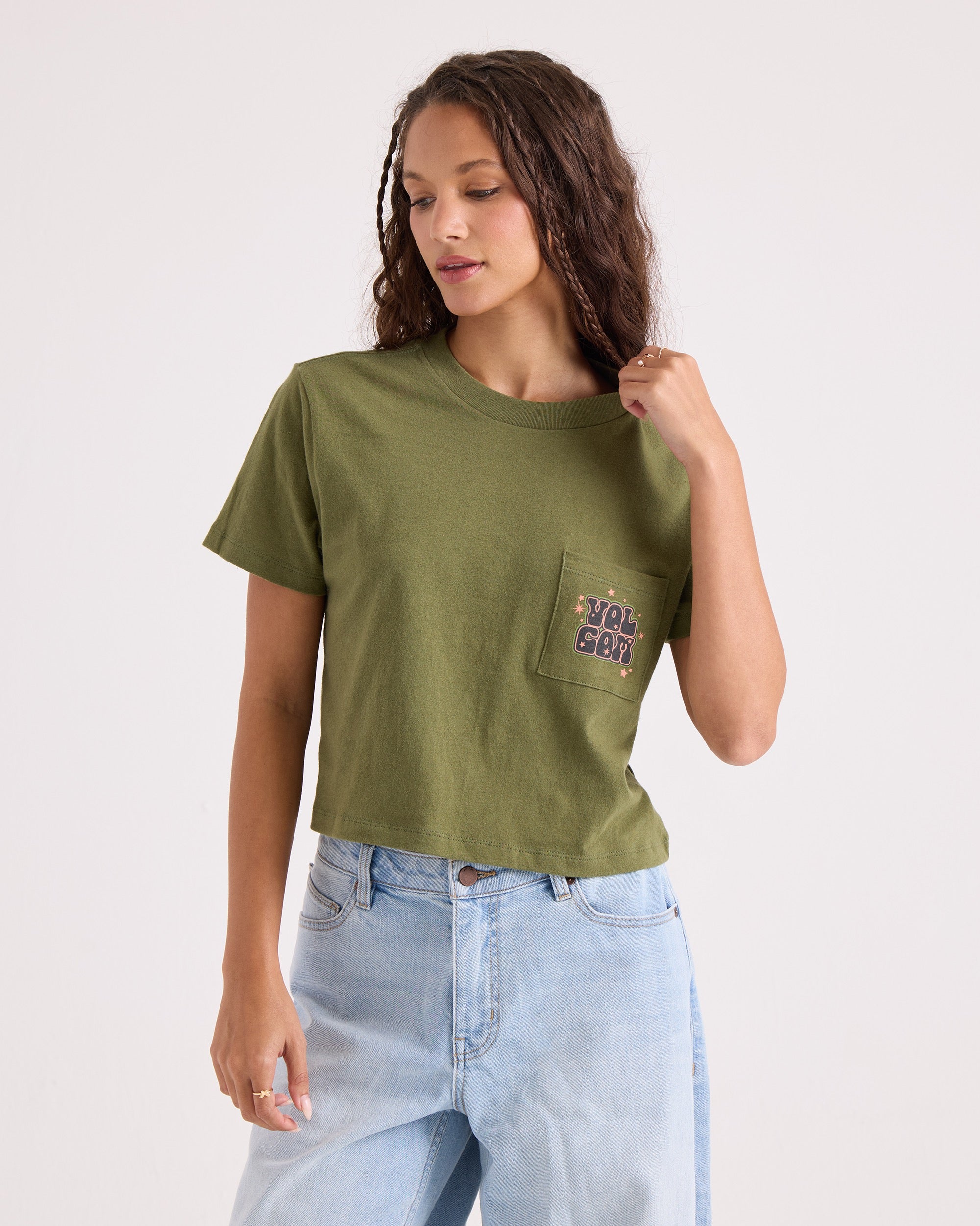 volcom Women's Super Melt Pocket Dial Tee - Volcom