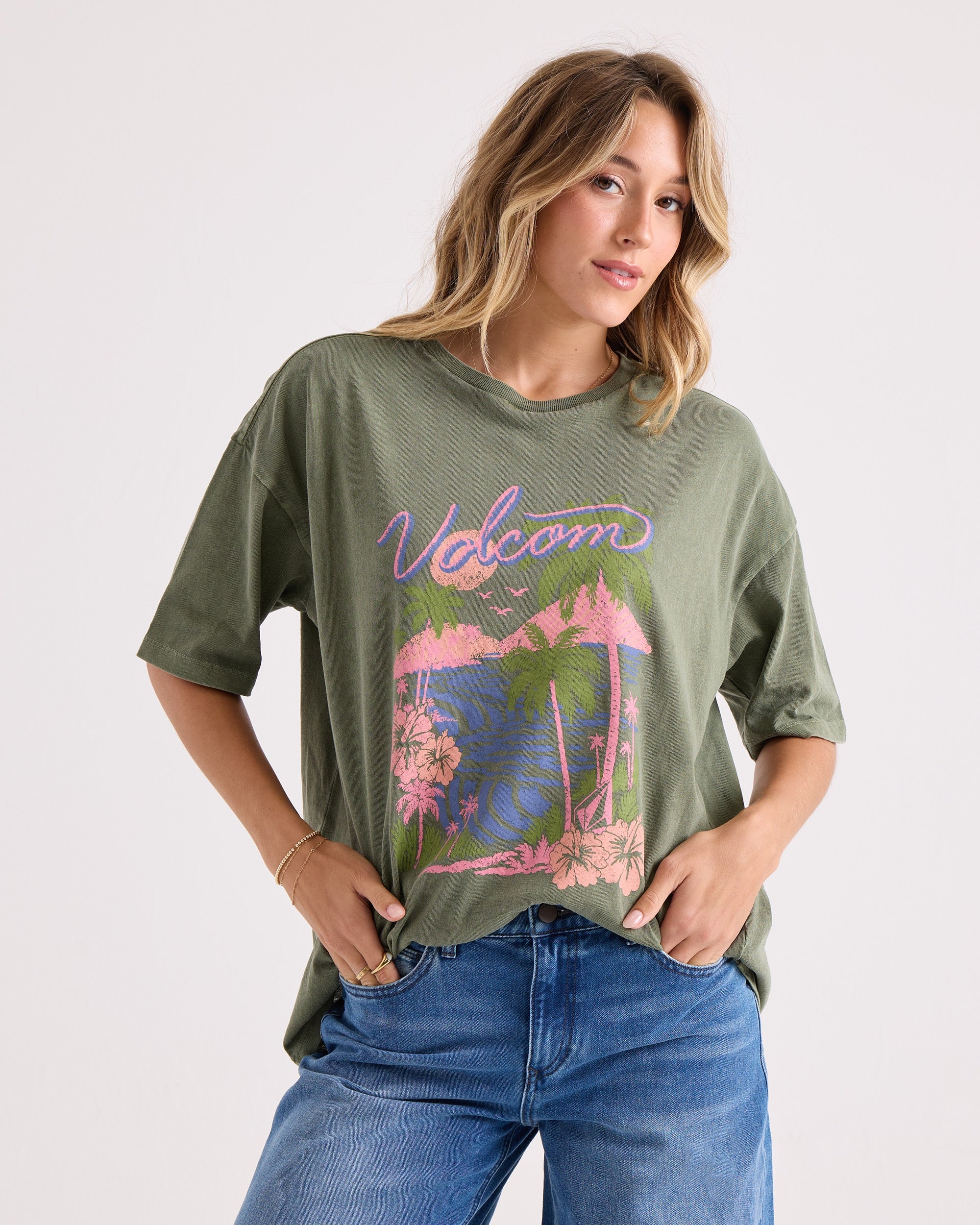 Women's Night Shade Bad Boy Tee - Volcom