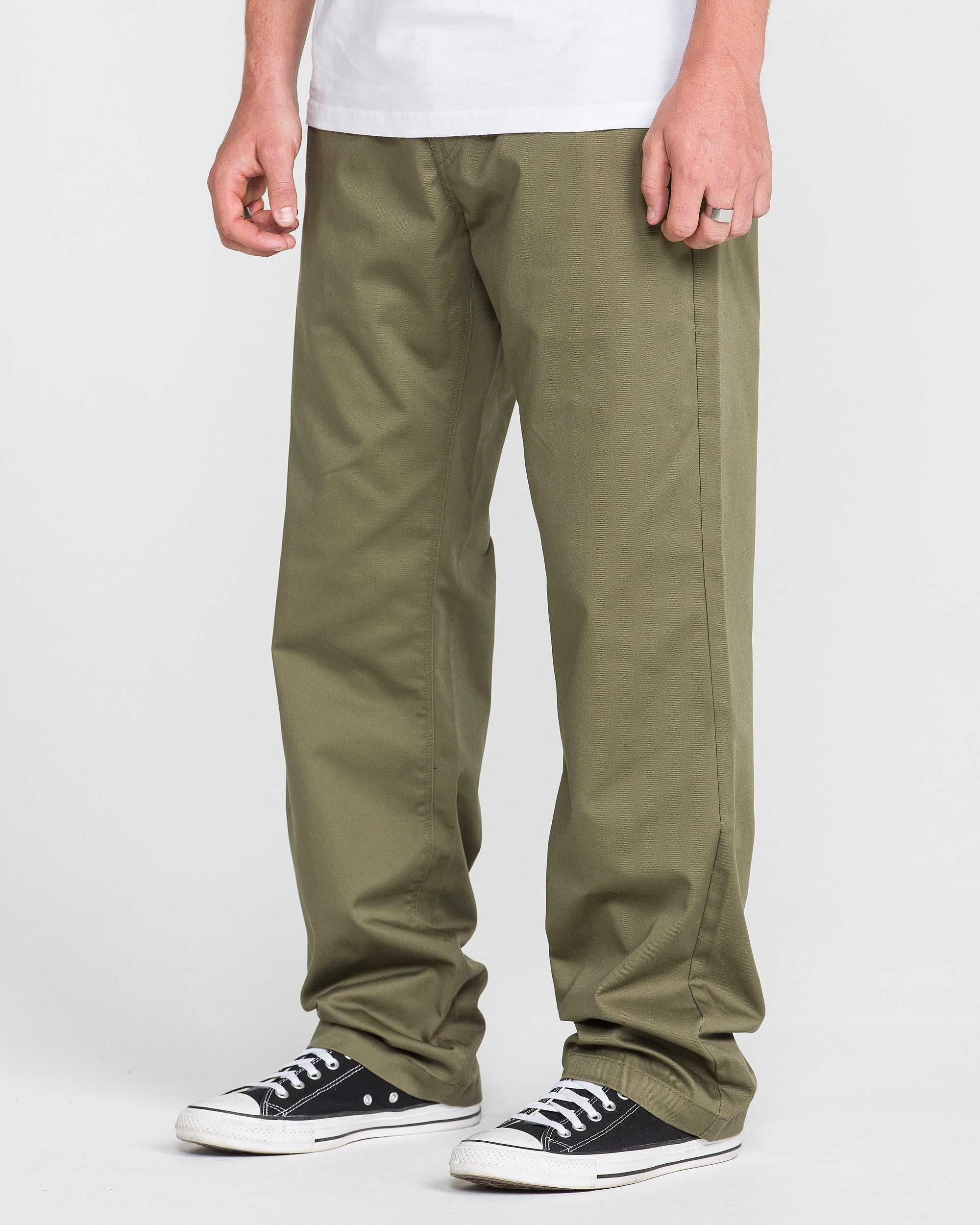 Men's Frickin Relaxed Chino Pants-Olive-Volcom