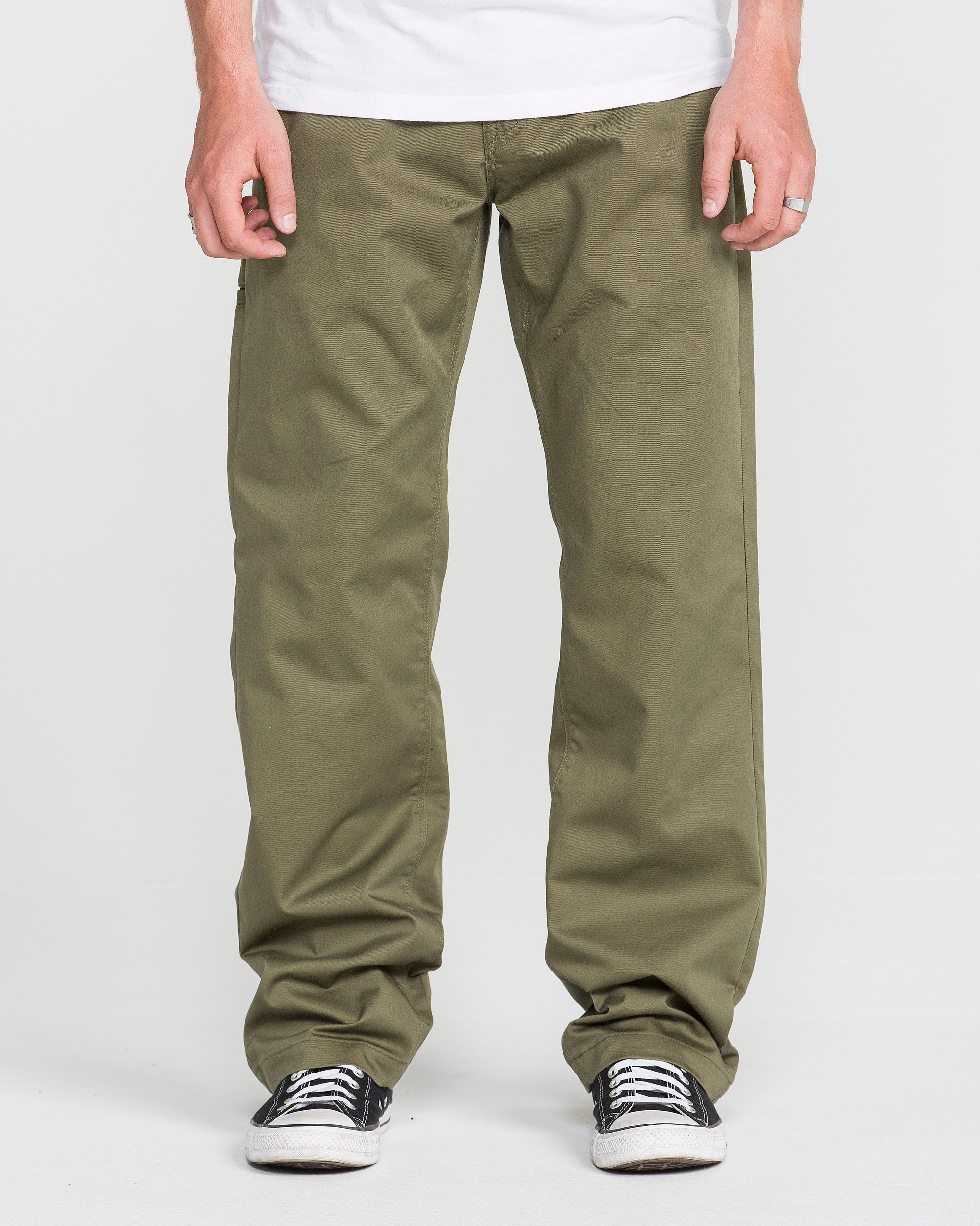 Men's Frickin Relaxed Chino Pants-Olive-Volcom
