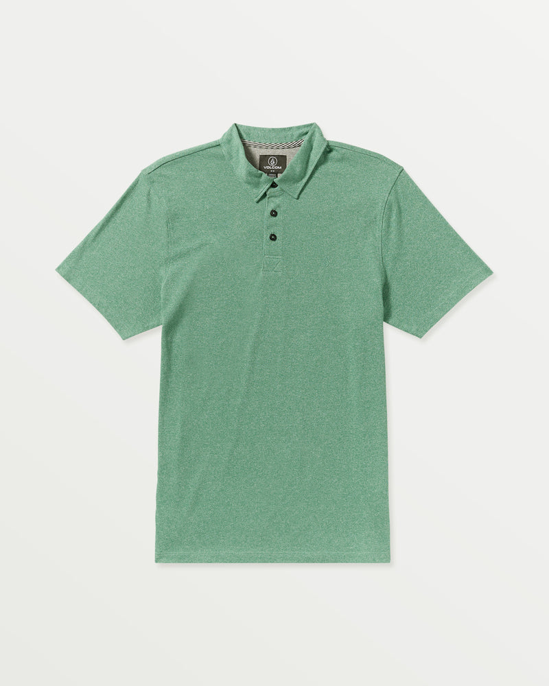 Men's Wowzer Polo Short Sleeve Shirt-Biscay Green-Volcom
