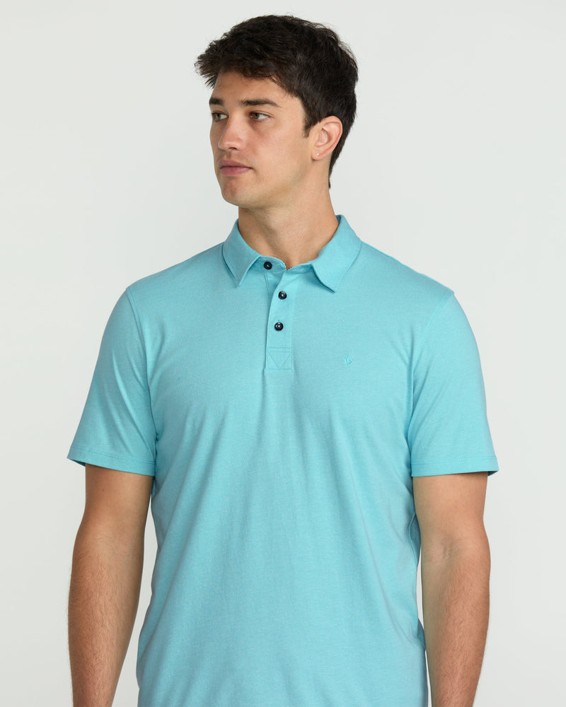 Volcom Men's Wowzer Polo Short Sleeve Shirt Poolside