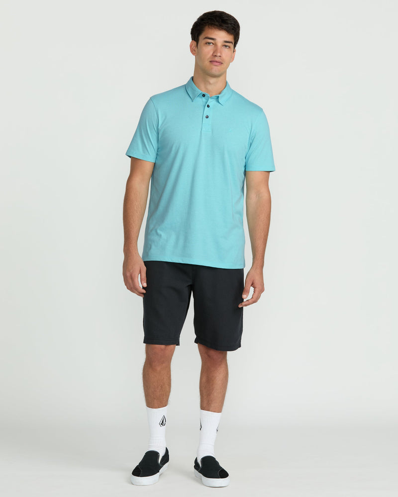 Volcom Men's Wowzer Polo Short Sleeve Shirt Poolside