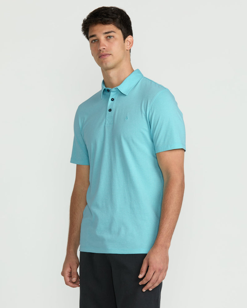 Volcom Men's Wowzer Polo Short Sleeve Shirt Poolside