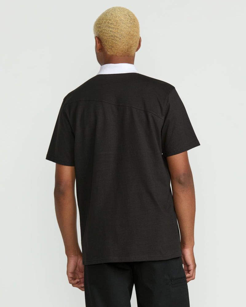 Volcom Men's Gemstone Polo Short Sleeve Tee Stealth