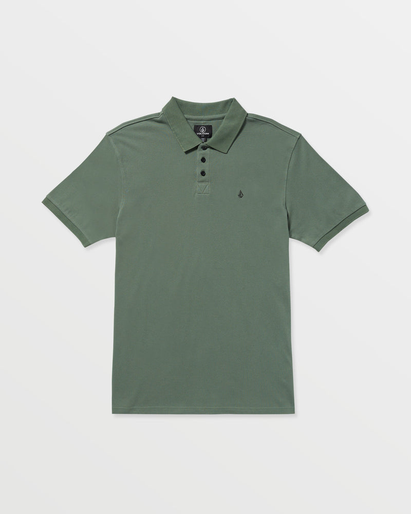 Volcom Men's Sitestone Polo Short Sleeve Tee Light Olive