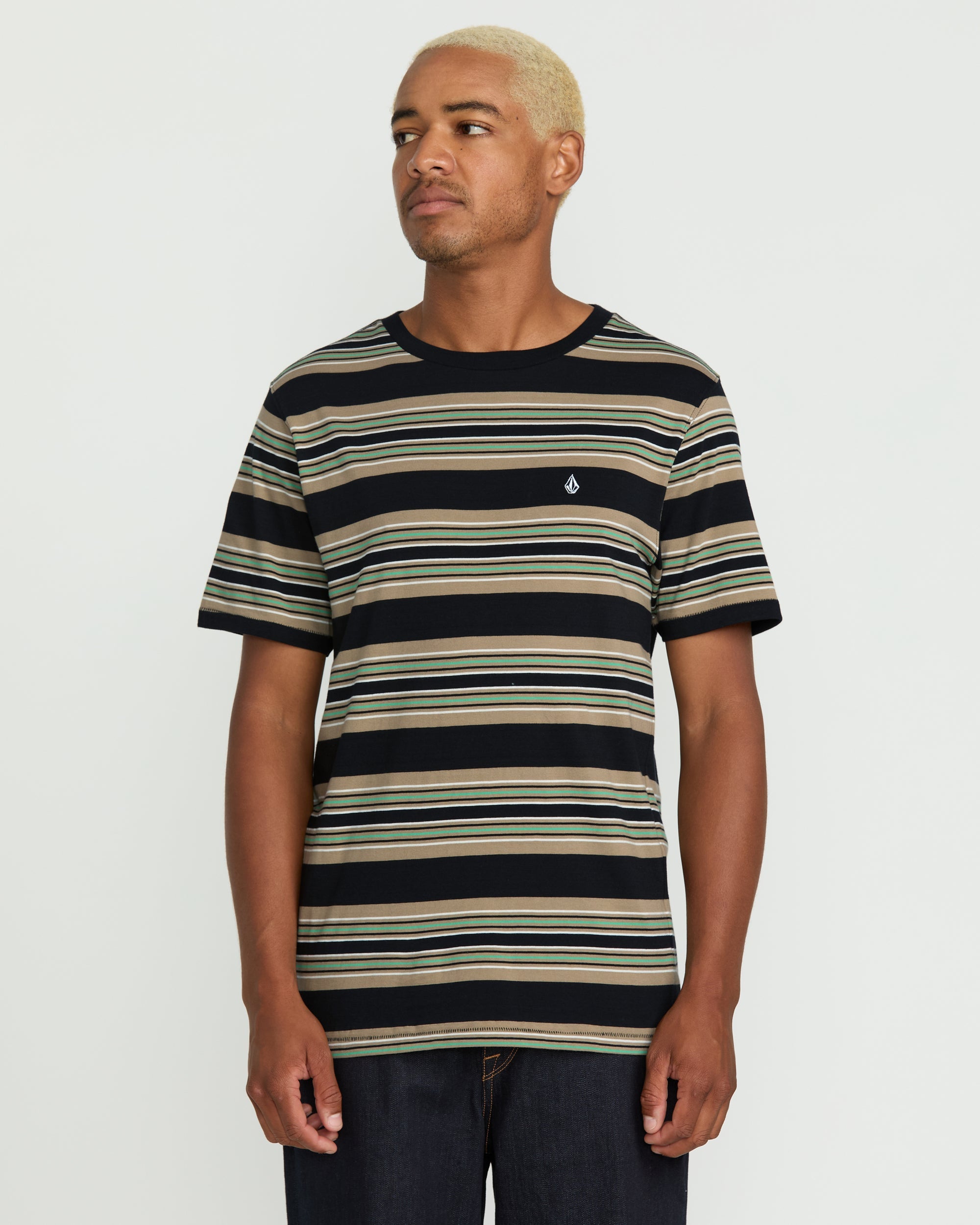 Men's Parotic Crew Short Sleeve Tee-Black-Volcom