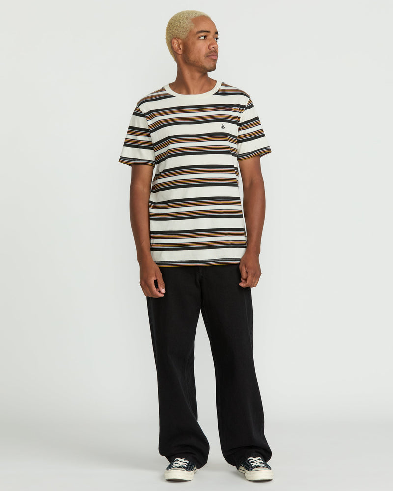 Volcom Men's Parotic Crew Short Sleeve Tee Off White