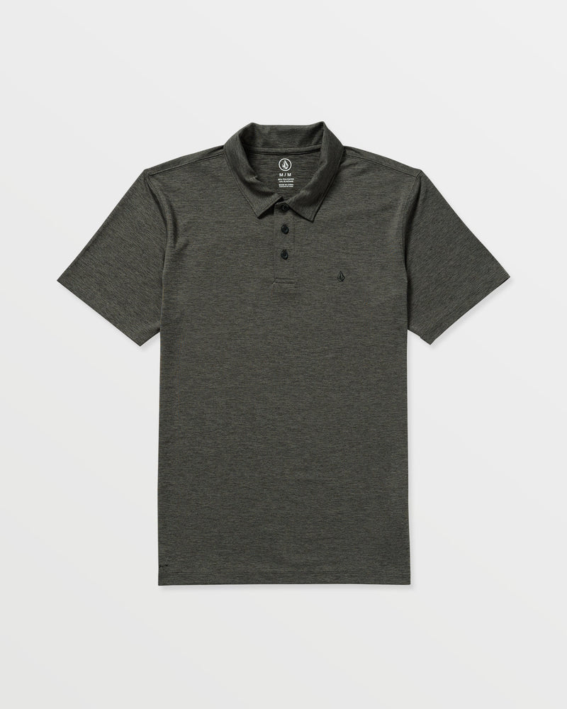 Volcom Men's Hazard Pro Polo Short Sleeve Shirt Pewter