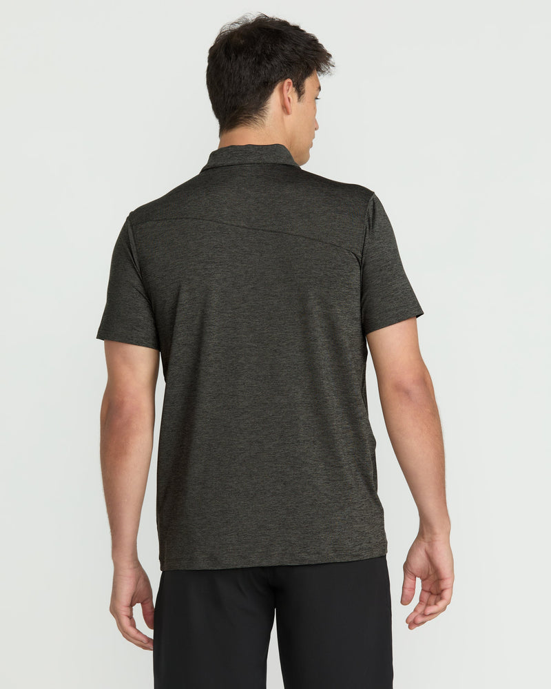 Volcom Men's Hazard Pro Polo Short Sleeve Shirt Pewter