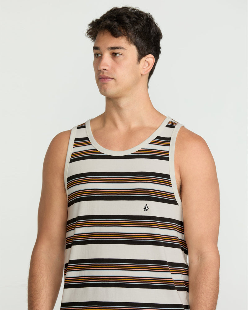 Volcom Men's Parotic Tank Off White