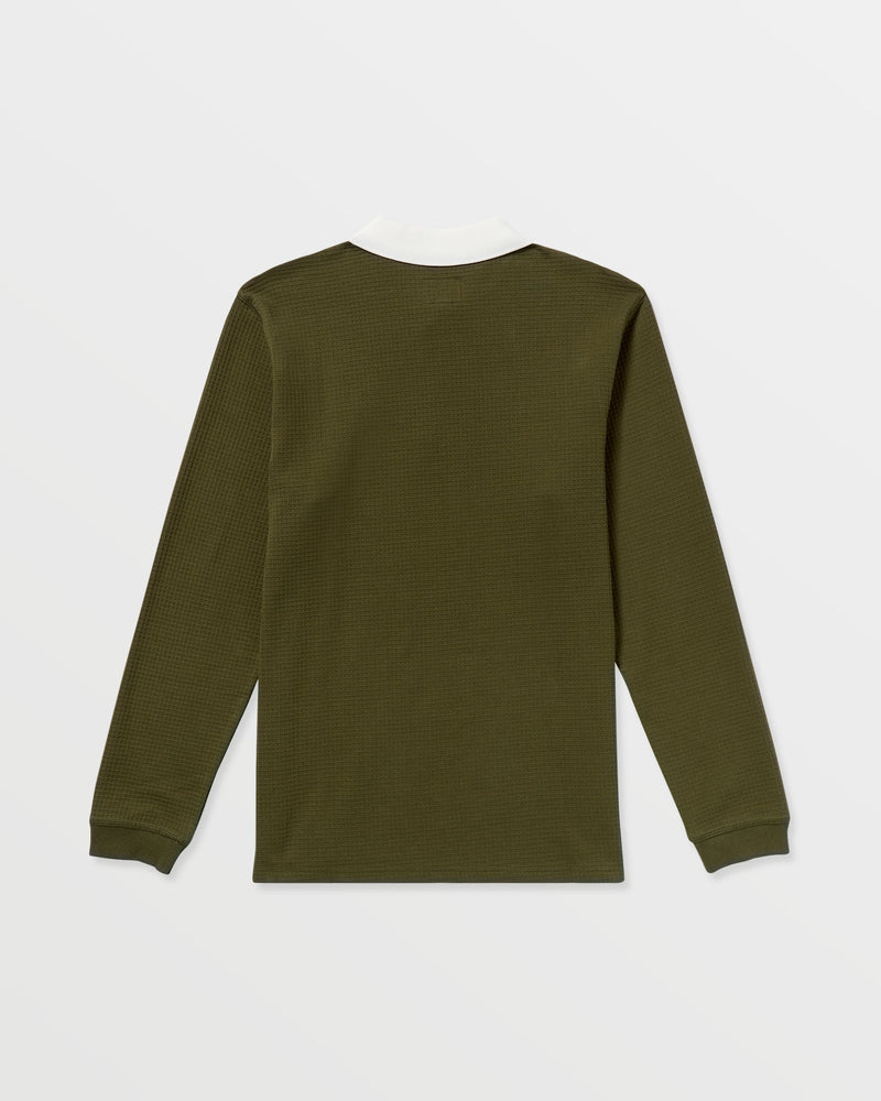 Volcom Men's Curbstone Polo Long Sleeve Shirt 