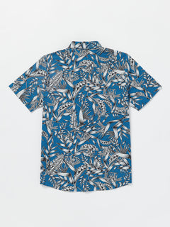 Warbler Short Sleeve Woven Shirt - Free Blue
