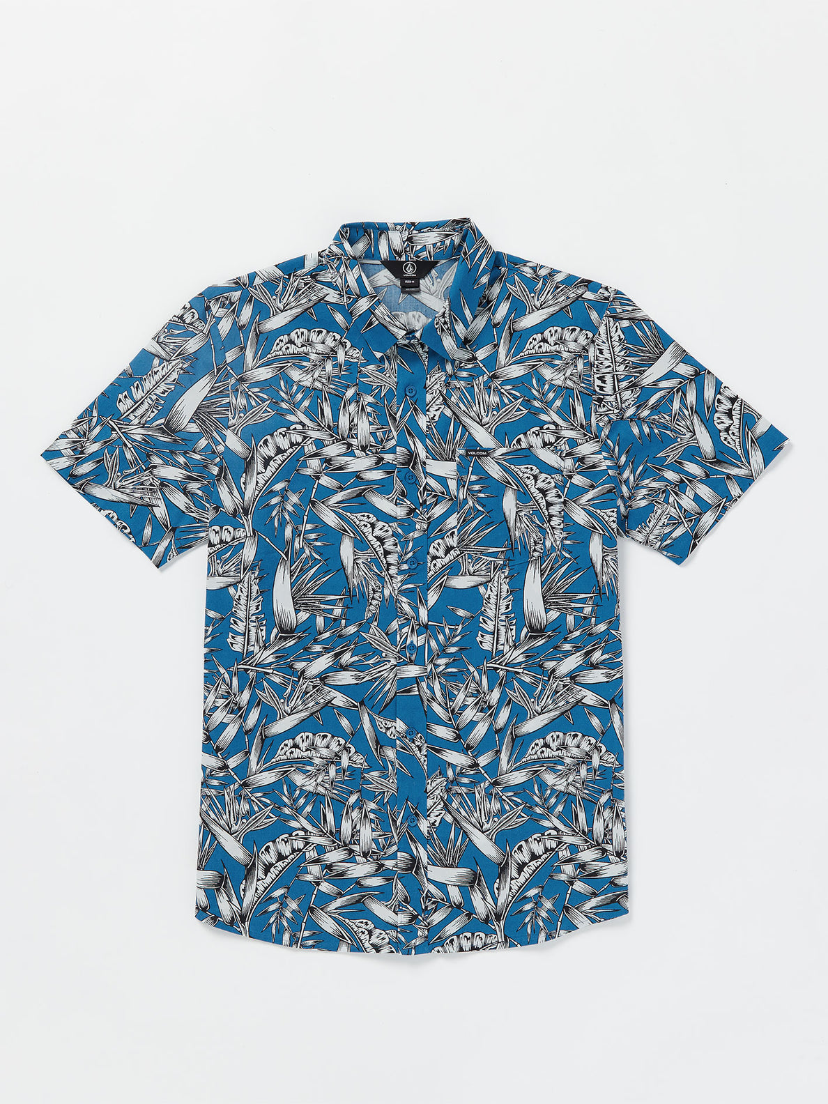 Warbler Short Sleeve Woven Shirt - Free Blue