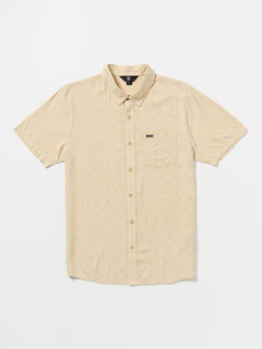 High Ball Short Sleeve Woven Shirt - Sand