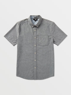 Everett Oxford Short Sleeve Shirt - Black