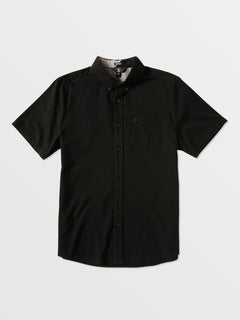 Everett Oxford Short Sleeve Shirt - New Black