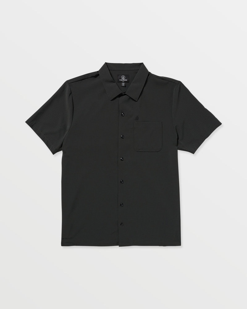 Volcom Men's Ridgestone Short Sleeve Shirt Stealth