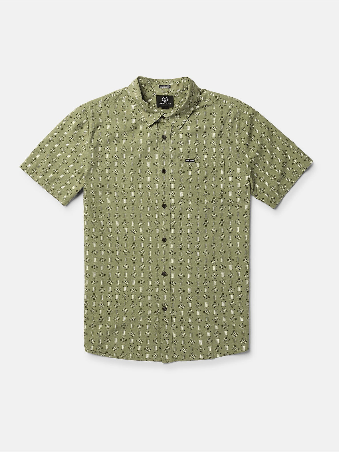 Stone Mash Short Sleeve Shirt - Thyme Green