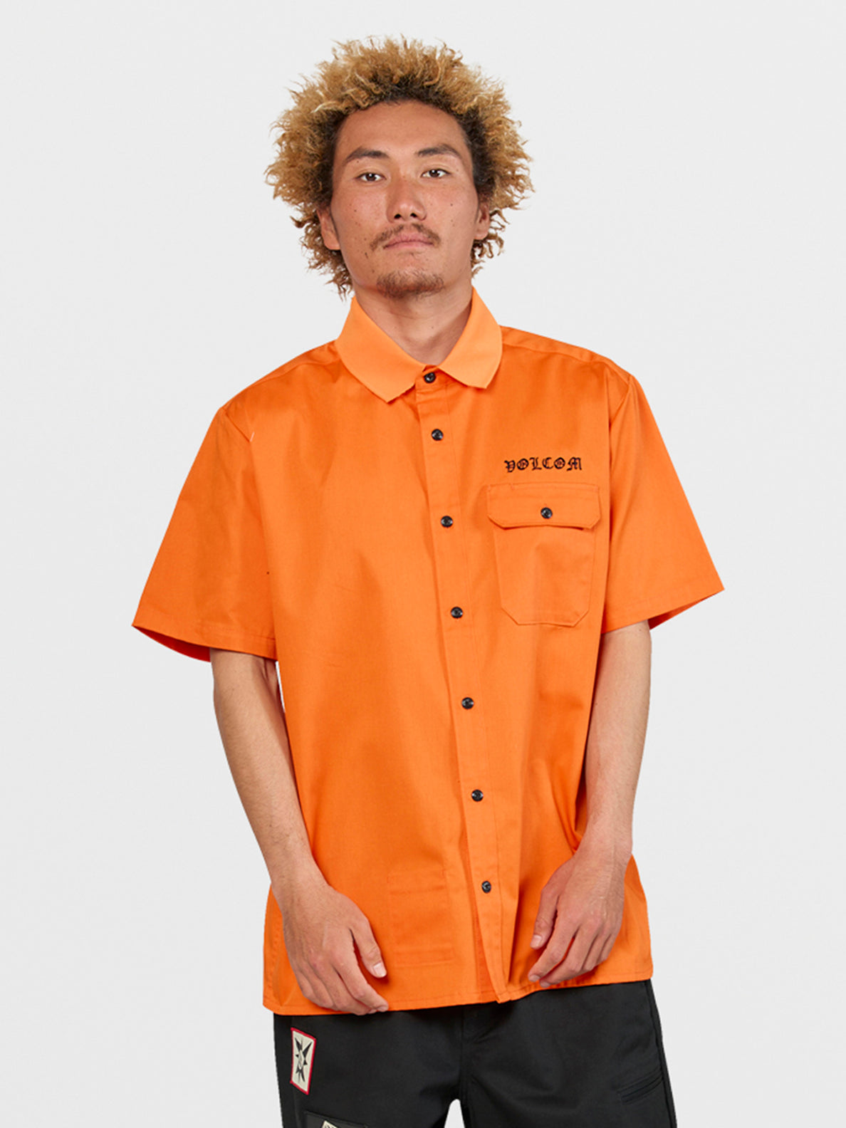 Tokyo True Featured Artist Yusuke Pocket Short Sleeve Shirt - Orange