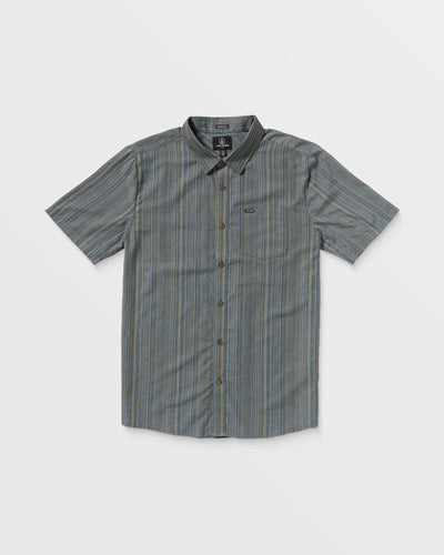 Men's Jahstripe Short Sleeve - Volcom - Dark Slate